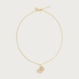 Butterfly White Pavé Small Necklace-AnabelAram-13021114324
