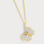 Butterfly White Pavé Small Necklace-AnabelAram-13021114324