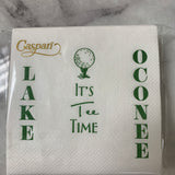 It's Tee Time Lake Oconee Cocktail Napkins