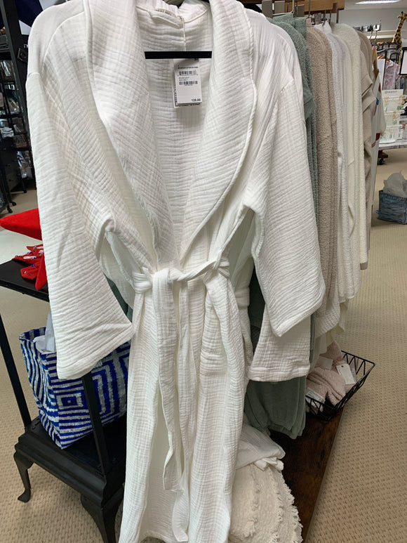 MC Muslin Cotton Spa Robe Sea Salt