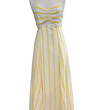 Filomena Stripe Dress | Yellow