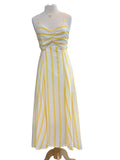 Filomena Stripe Dress | Yellow