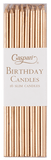 Birthday Slims Candles Gold