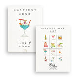a calendar with pictures of drinks and drinks