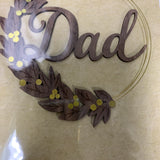 Wood Foliage Wreath Dad HB