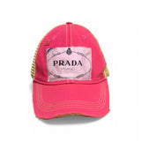 Distressed Designer Scarf Baseball Hat