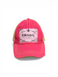 Distressed Designer Scarf Baseball Hat