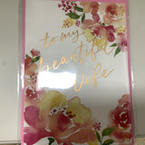 Anniversary Card Floral Anniversary Wife