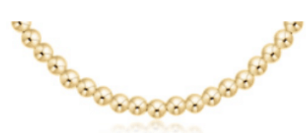 15” Choker Classic Gold 4mm Bead