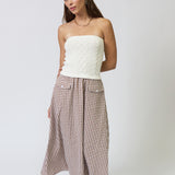 LAUREL CABLE GINGHAM TWOFOR DRESS