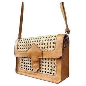 Cane Weave Convertible Clutch