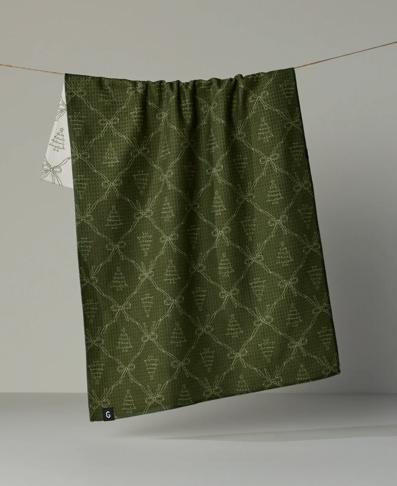 Cedar Bows Luxe Kitchen Towel-Geometry-TT-DBL-MF-CEDAR-BOWS