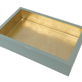 Celadon w/Gold Lacquer Guest Towel Holder