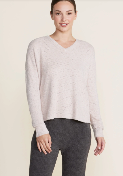 CCL Diamond Pointelle Pullover  CHAI CHAI