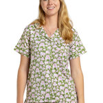 Chelsea Bulldog Short Sleeve Button Up Sleep Shirt_The Royal Standard_273261539