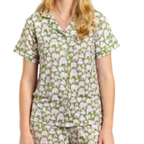 Chelsea Bulldog Short Sleeve Button Up Sleep Shirt_The Royal Standard_273261539