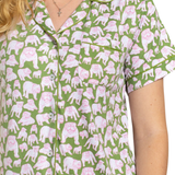 Chelsea Bulldog Short Sleeve Button Up Sleep Shirt_The Royal Standard_273261539