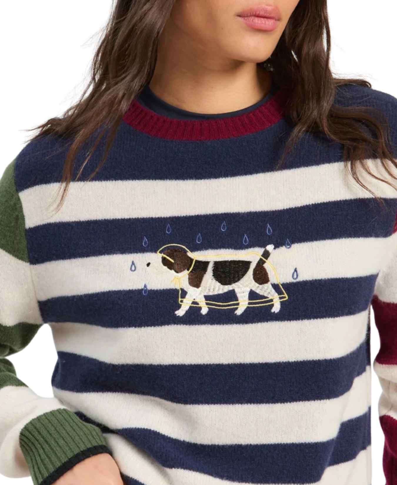 Chubasquero Embroidery Stripes Top_Vilagallo_3395826WKO5XSA2