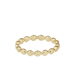 Classic Gold 2.5mm Beaded Disc Ring-E Newton-RCL25BEDG8