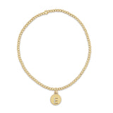 Classic Gold 2mm Bracelet - Respect Small Gold Disc_ENewton_BCLG2RESPSMGDA