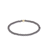 Classic Pearl Dark Grey 3mm Bracelet-E Newton-BCLPEDKG3