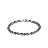 Classic Pearl Dark Grey 4mm Bracelet
-E Newton-BCLPEDKG4