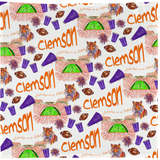 Clemson Foorball Square SQ1119