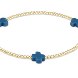 Signature Cross Small 2mm Gold Bracelet
