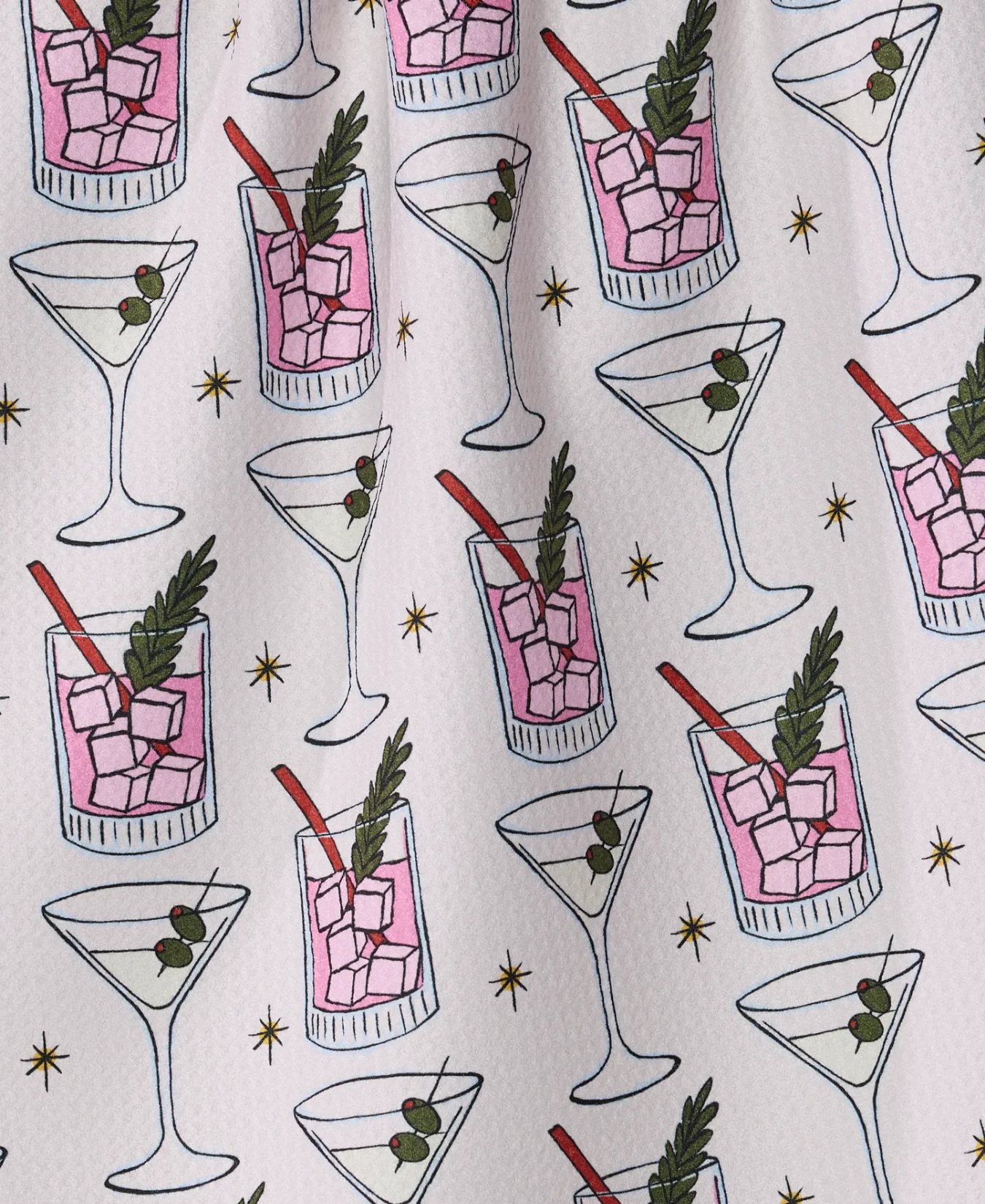 Cocktail Countdown Tea Towel-Geometry-TT-MF-COCKTAIL-COUNTDOWN
