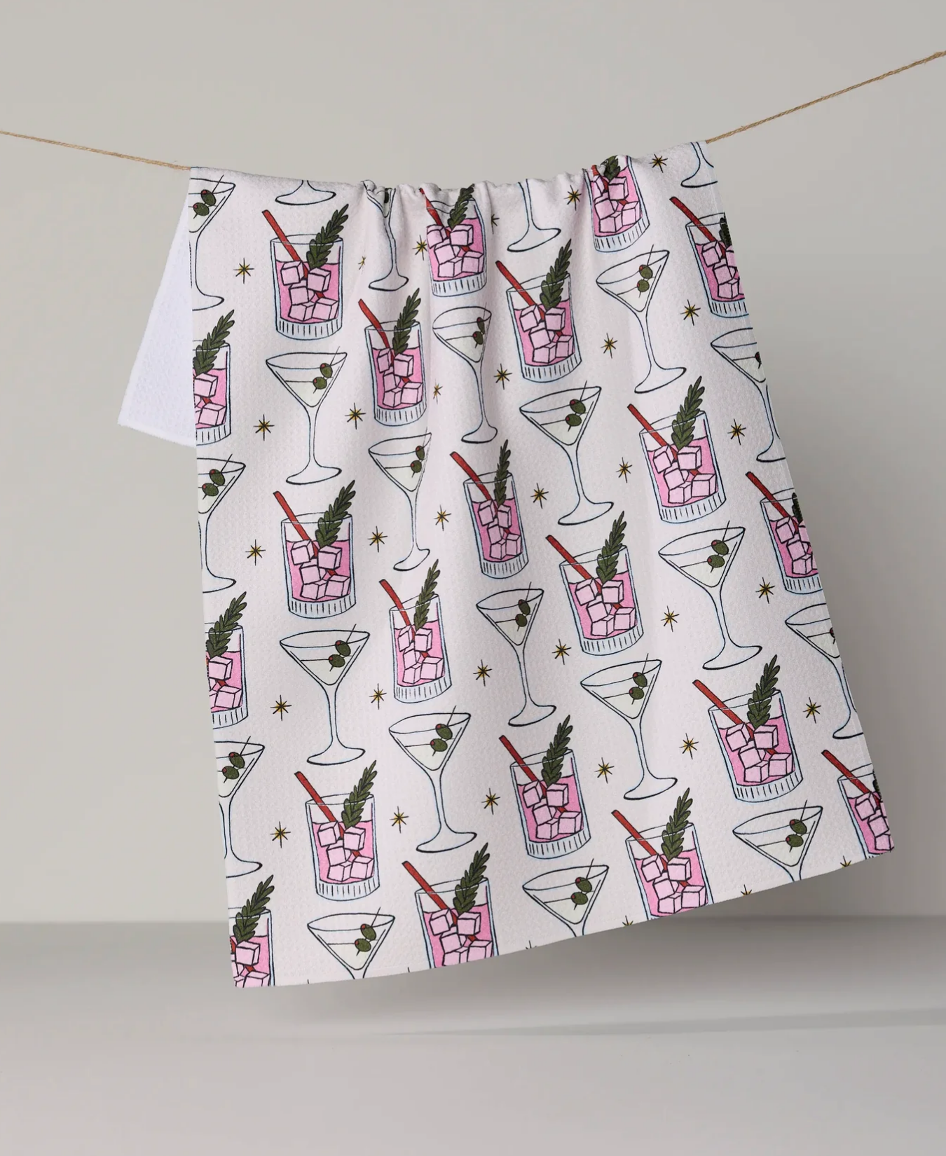 Cocktail Countdown Tea Towel-Geometry-TT-MF-COCKTAIL-COUNTDOWN