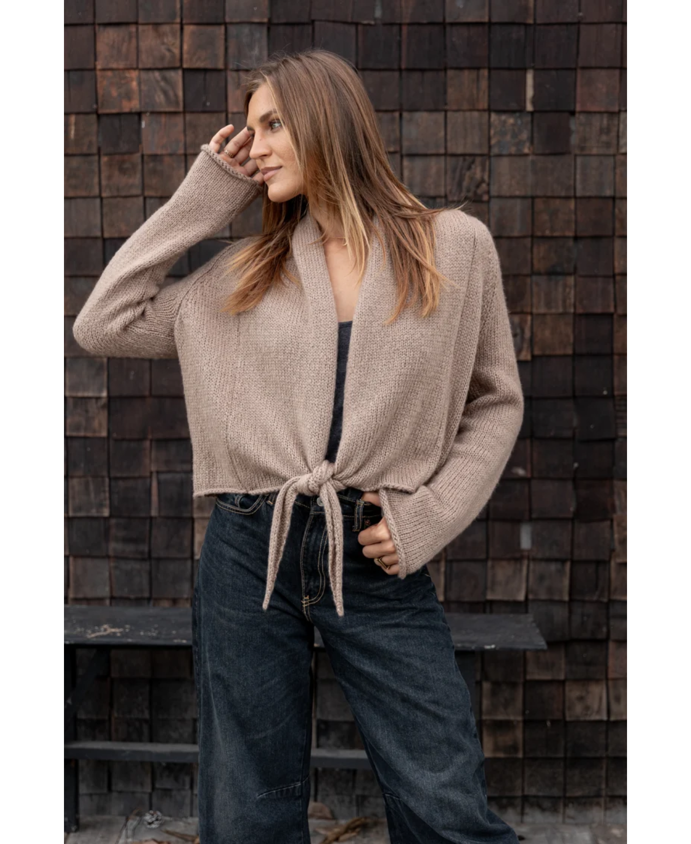 Cocoon Wrap Cardigan Chunky Sweater_WoodenShips_K57Y3W154