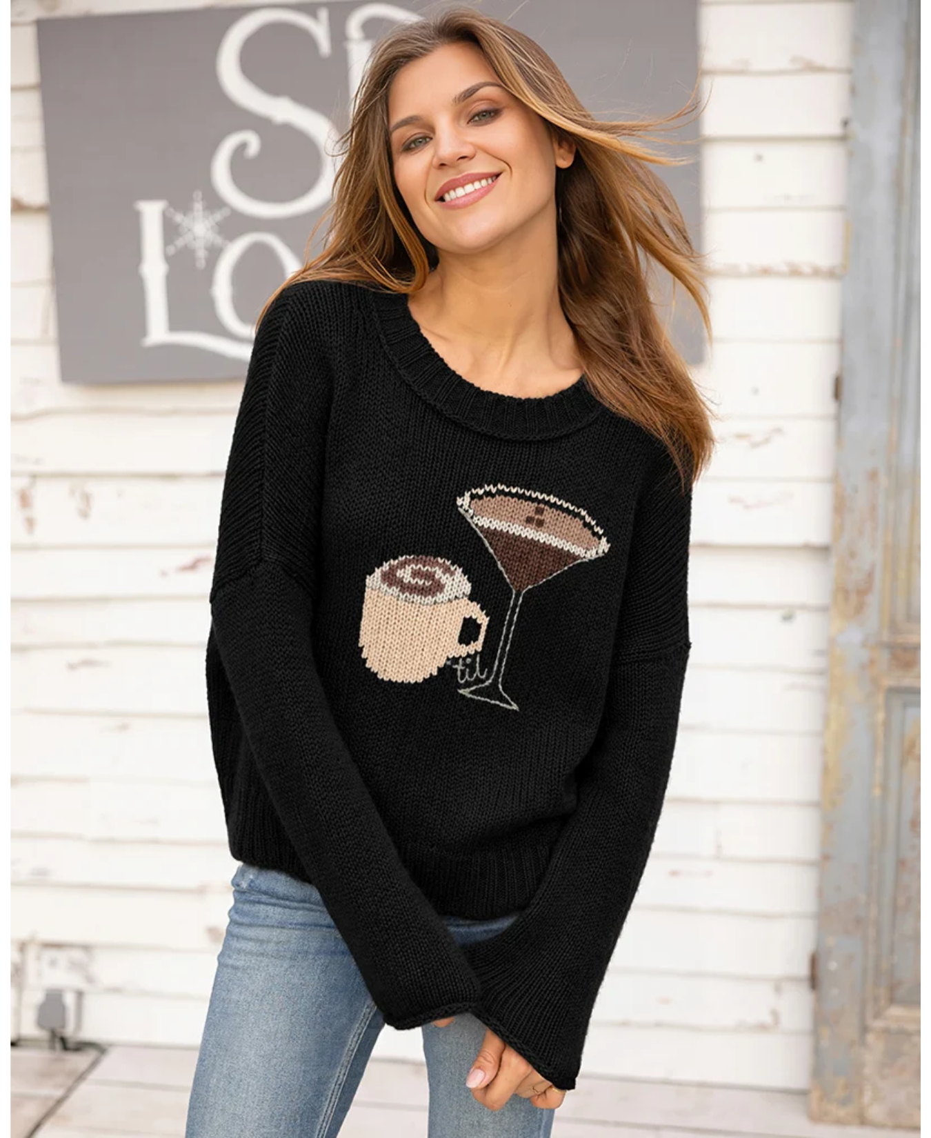 Coffee Til Cocktail Crew Chunky Sweater_WoodenShips_K57YPE2W264_3