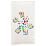 Colorful Mahjong Tiles Hand Towel-French Graffiti-D1260