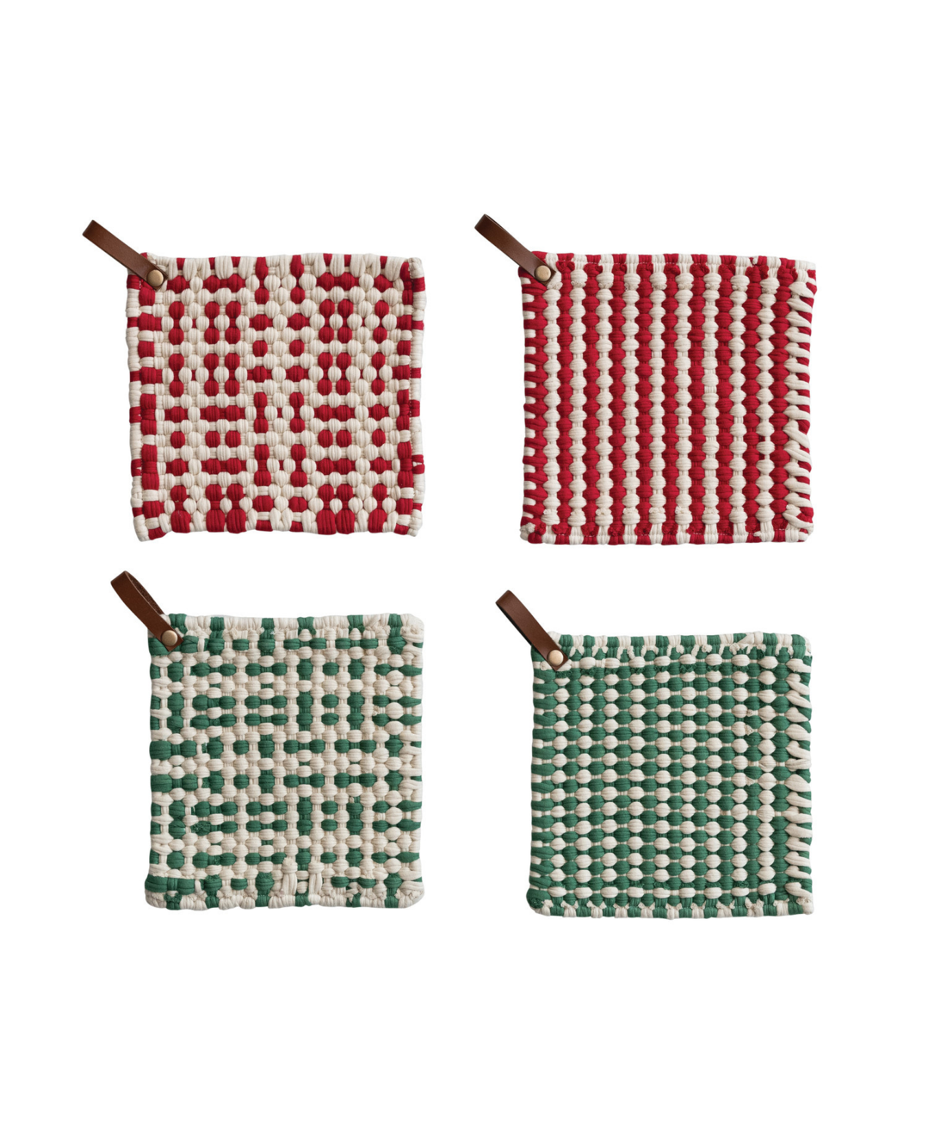 Cotton_Crocheted_Pot_Holder_with_Leather_Loop_2_Colors_2_Styles_creativeco_op_XS9136A