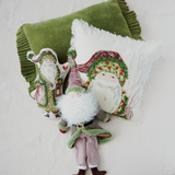 a group of stuffed toys and pillows