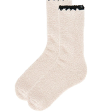 CozyChic Blanket Stitch Socks-Barefoot Dreams-BDWCC26170-Stone
