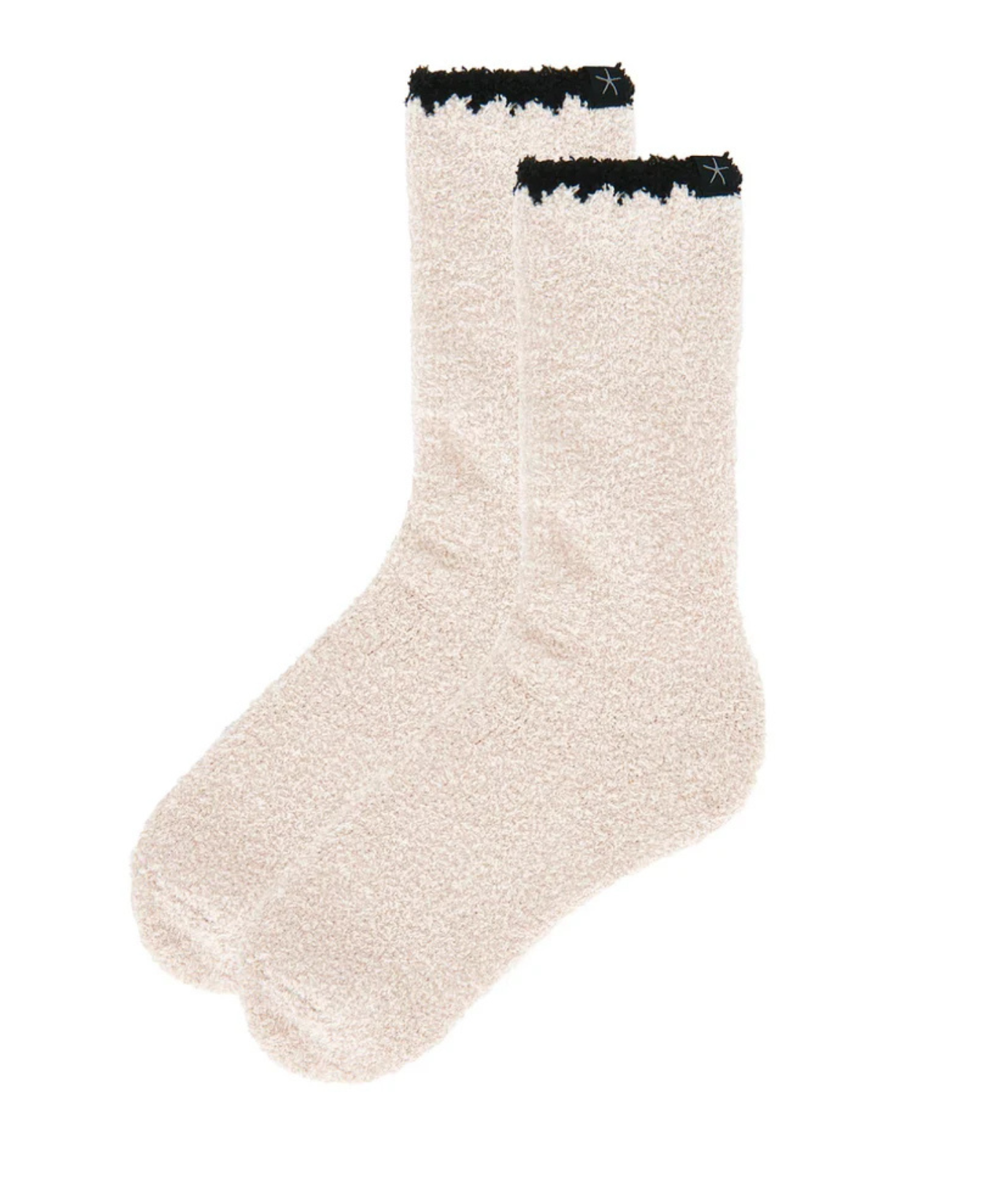 CozyChic Blanket Stitch Socks-Barefoot Dreams-BDWCC26170-Stone