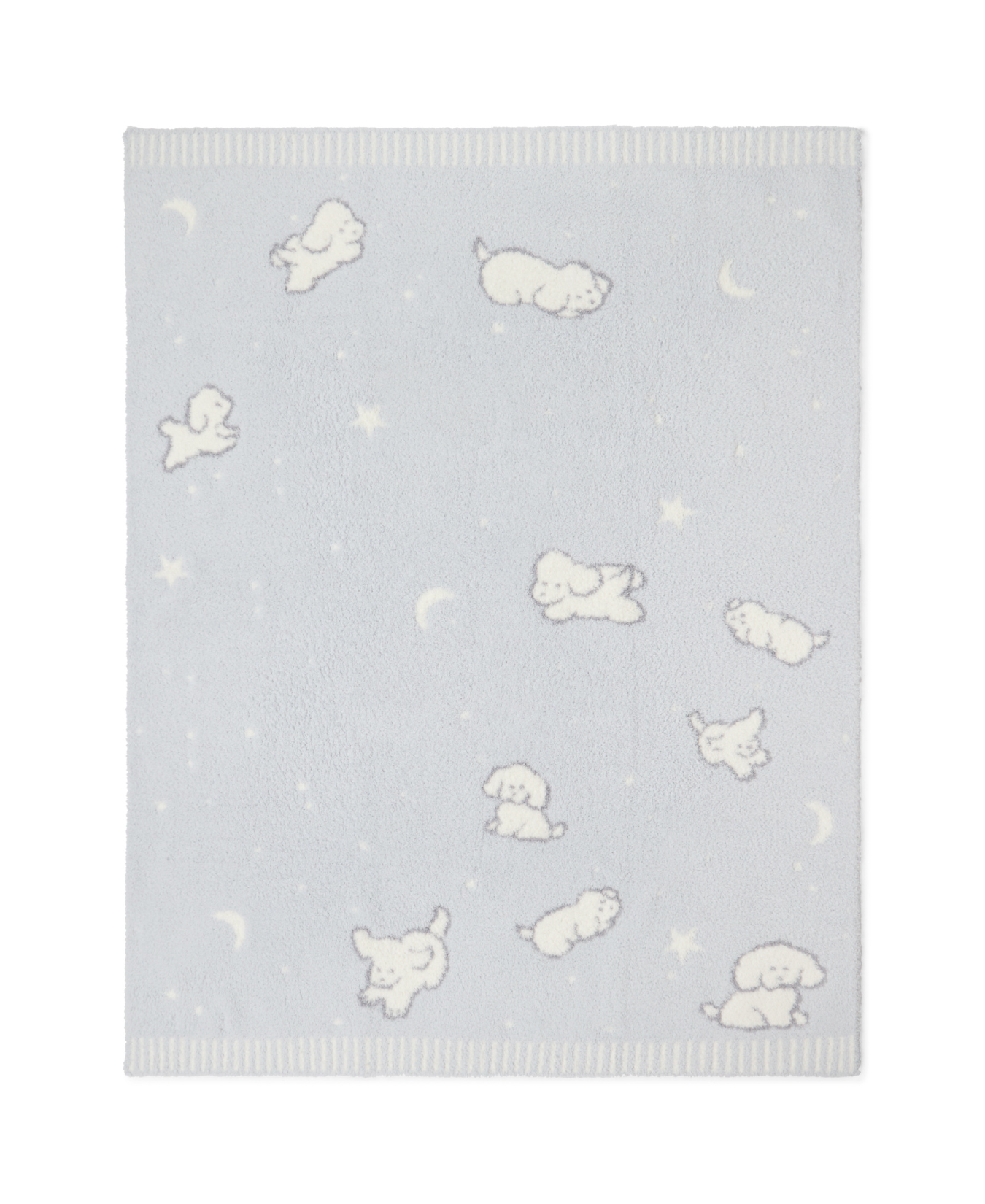 Cozychic Counting Puppies Stroller Blanket_Barefoot Dreams_BDBCC26966-BLM