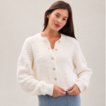 Cozychic Pointelle Cropped Cardigan-Barefoot Dreams-BDWCC26921