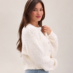 Cozychic Pointelle Cropped Cardigan-Barefoot Dreams-BDWCC26921