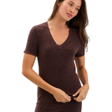 Cozychic Ultra Lite Scallop Rib Short Sleeve_Barefoot Dreams_BDWCU26997-UMR