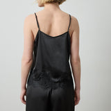 Crepe Satin Cami With Lace Trim_Lilla P_PA3626