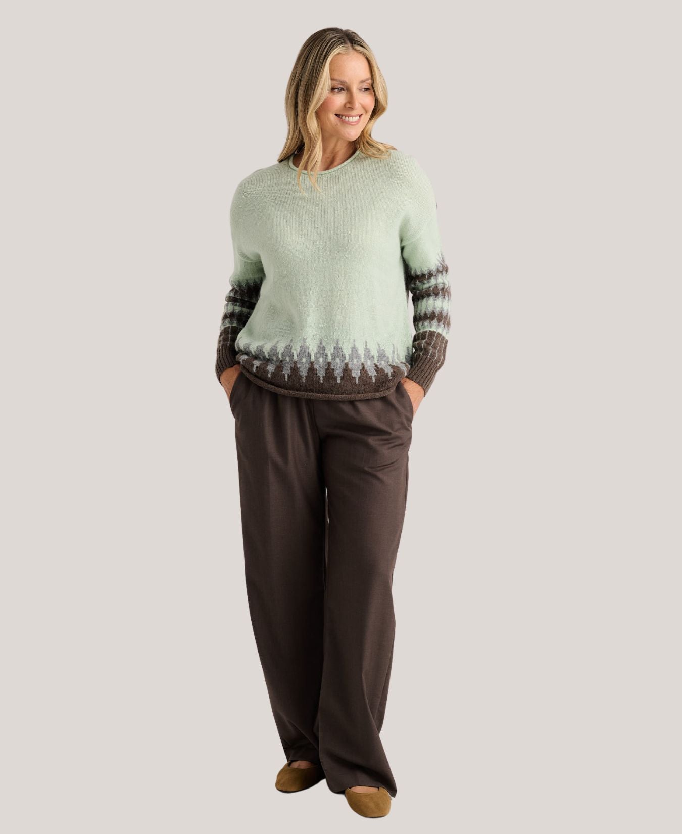 Crew Neck Sweater-Zaket&Pulover-ZP8506U