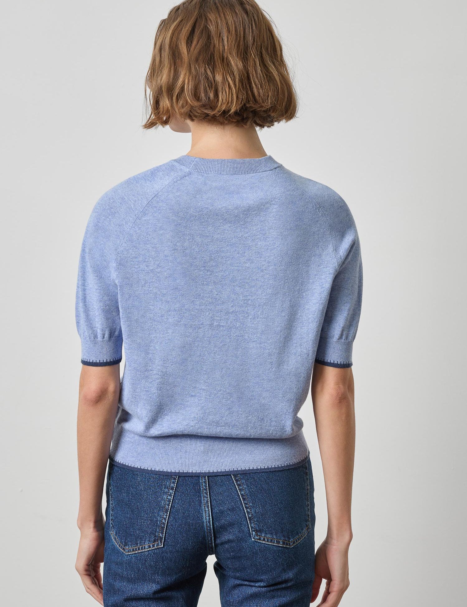 Crewneck Saddle Sleeve Sweater_Lilla P_PA3489-LAK
