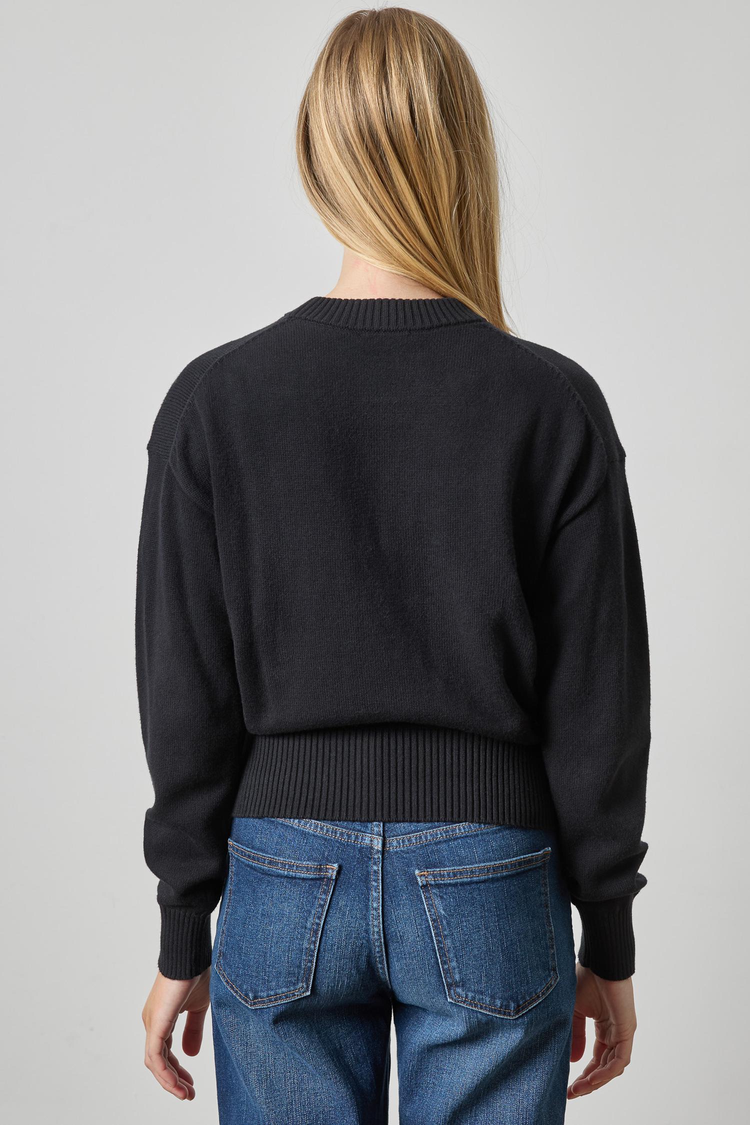Crewneck Saddle Sleeve Sweater_Lilla P_PA3601