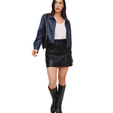 Crop Bomber Jacket-Bella Dahl-B20239-K08-300