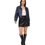 Crop Bomber Jacket-Bella Dahl-B20239-K08-300