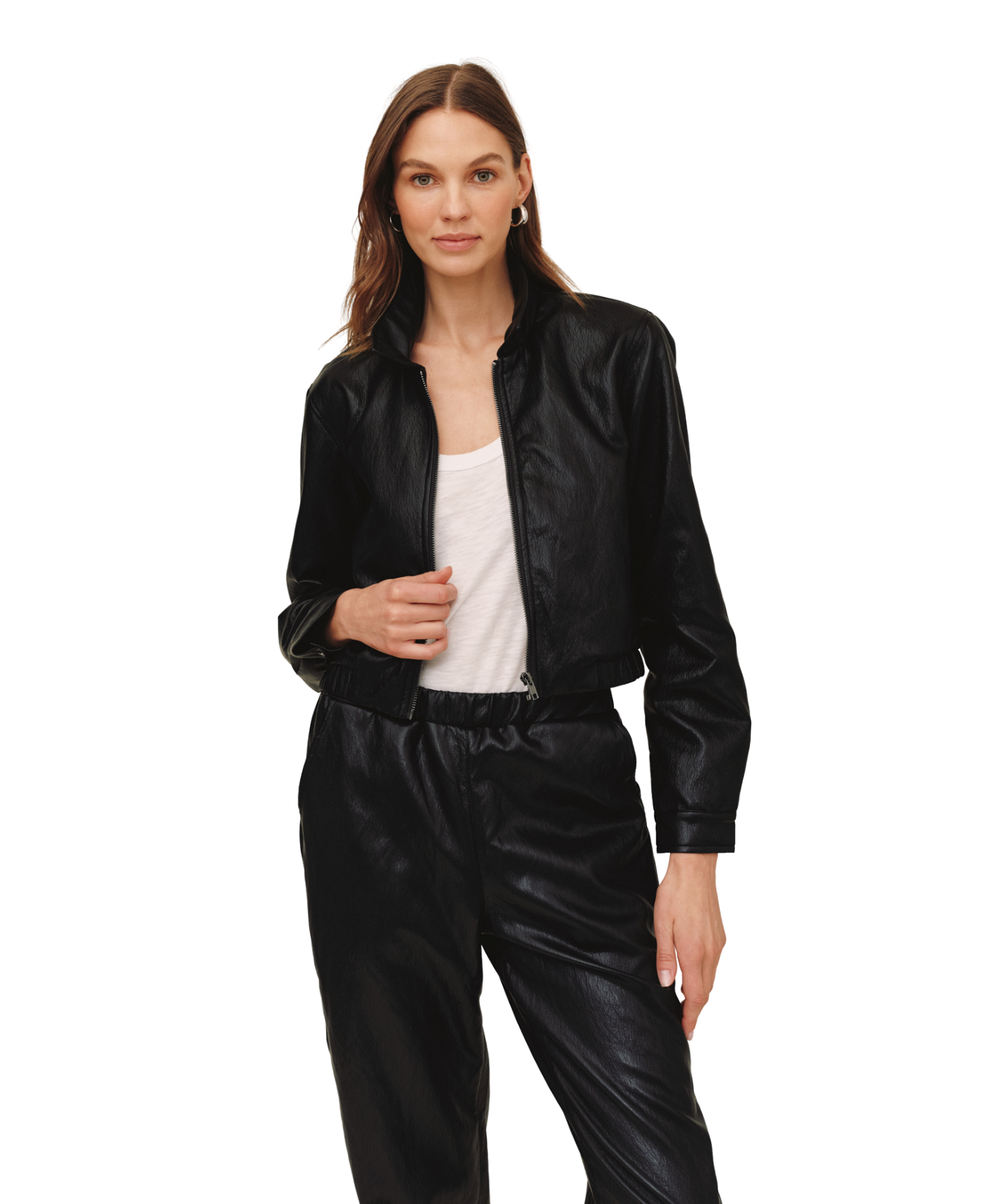 Crop Bomber Jacket-Bella Dahl-B20239-K08-300