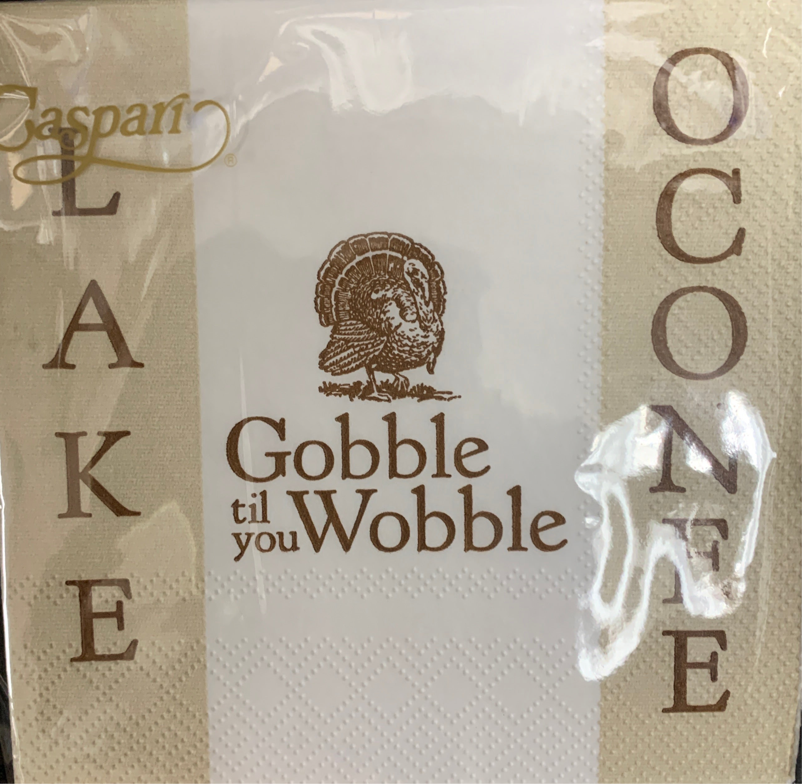 a napkin in a plastic bag