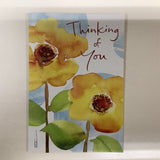 Yellow Flowers on Blue Thinking of You
